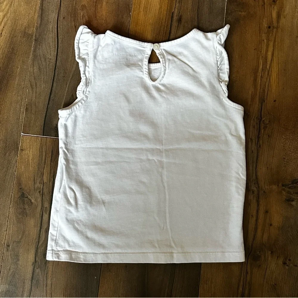 Janie and Jack | Parrot Ruffle Sleeveless Top | Size 4
